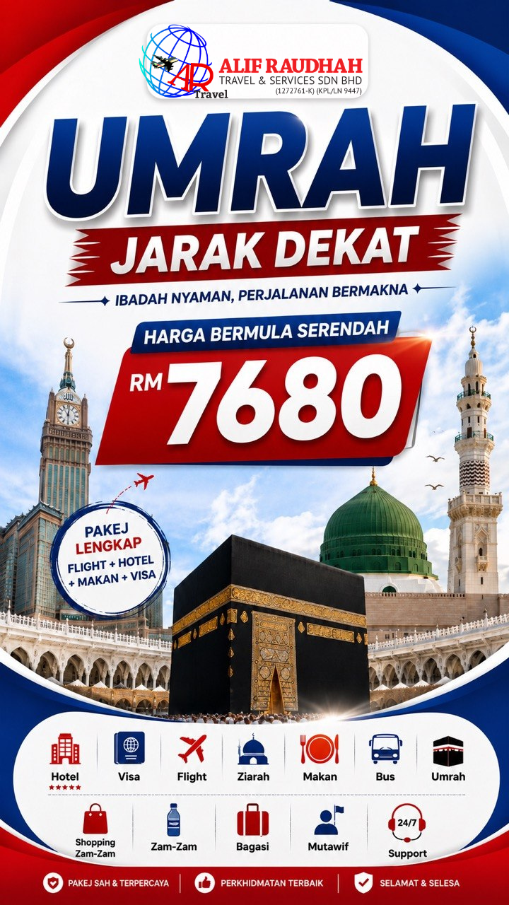 Poster Umrah Jarak Dekat