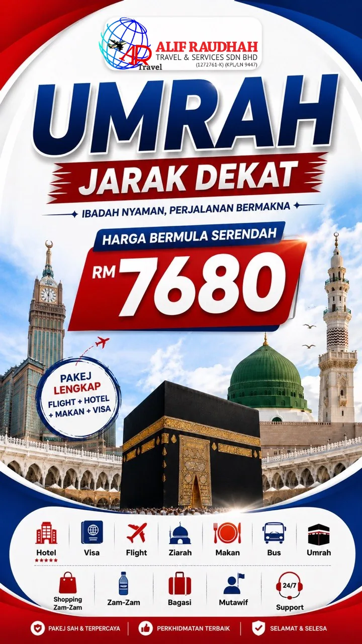 Poster Umrah Jarak Dekat