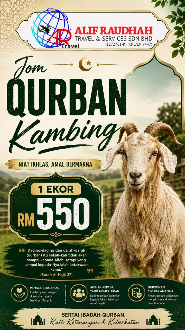Poster Qurban Kambing RM550