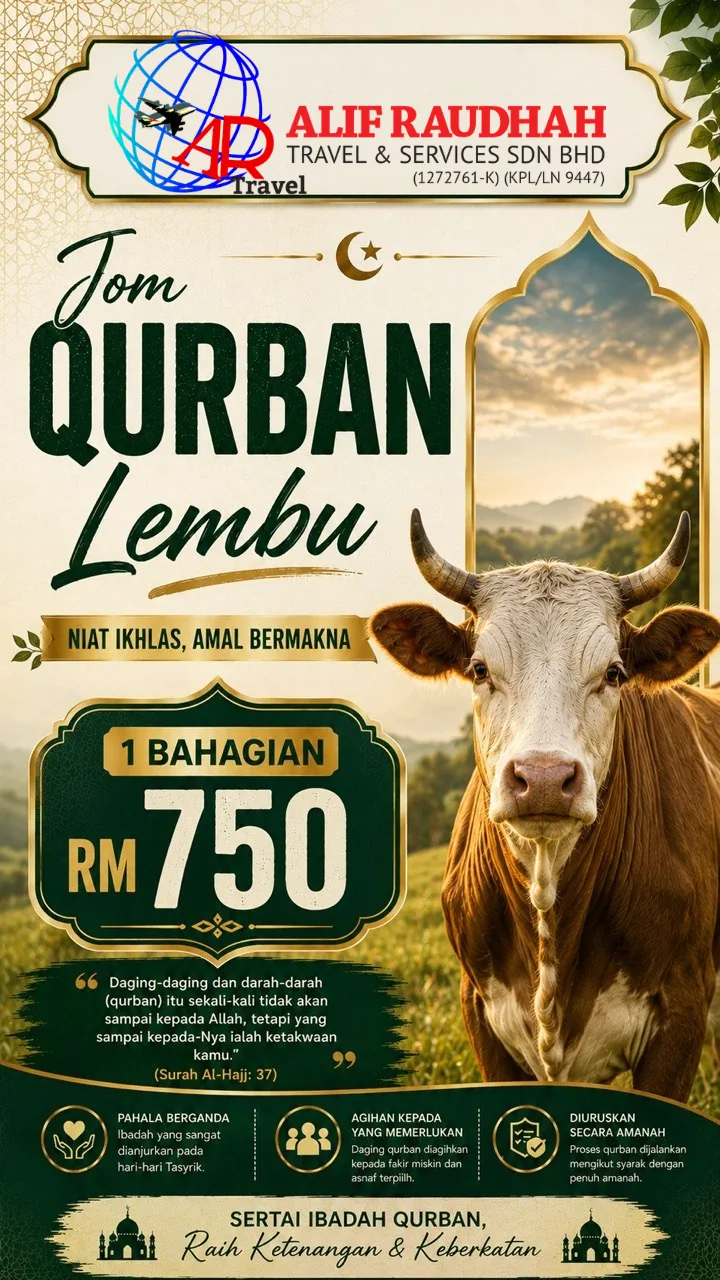 Poster Qurban Lembu RM750